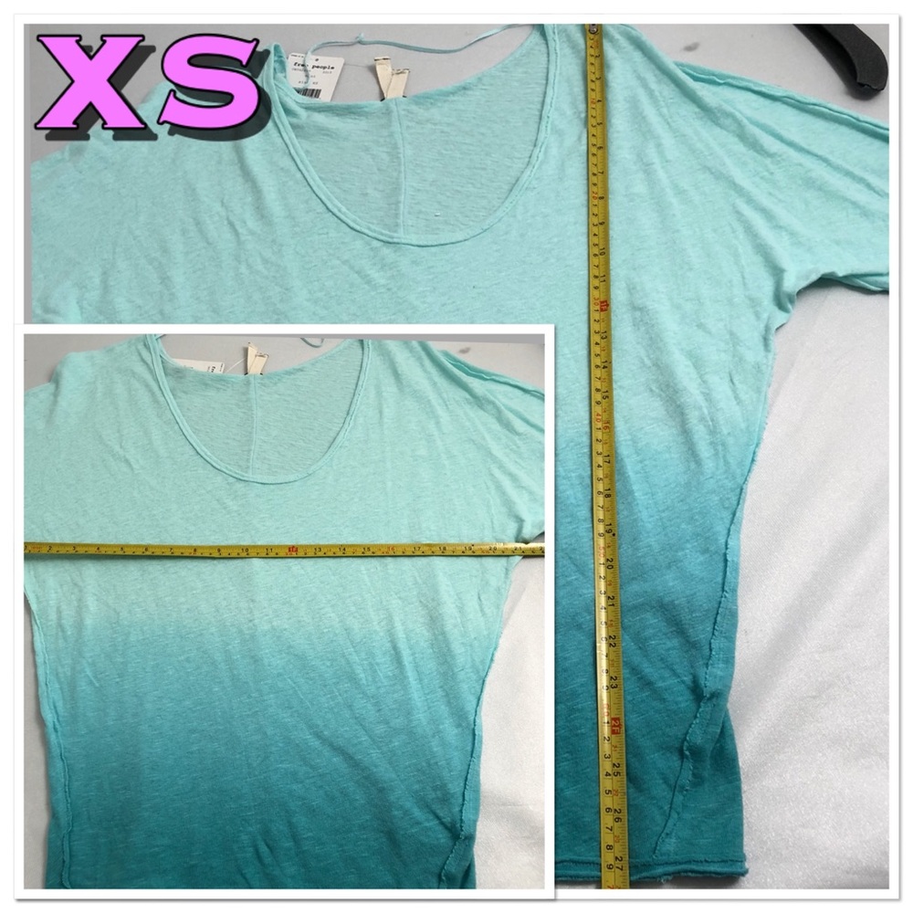 Free People mint ombré gradient scoop neck top - Picture 5 of 6